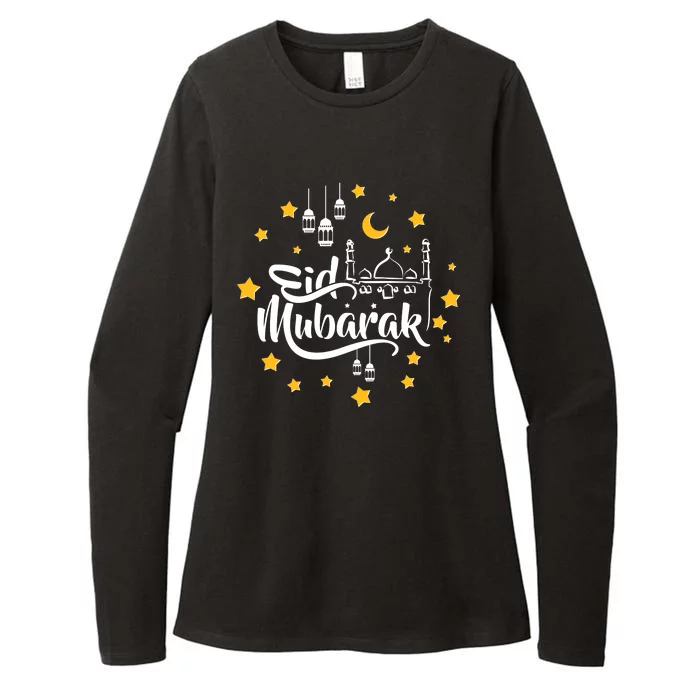 Celebrate Eid Mubarak Womens CVC Long Sleeve Shirt