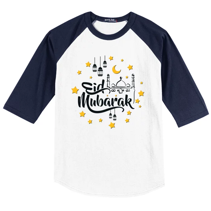 Celebrate Eid Mubarak Baseball Sleeve Shirt