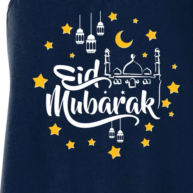 Celebrate Eid Mubarak Women's Racerback Tank