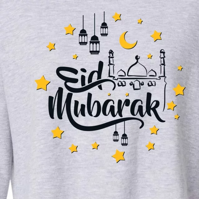 Celebrate Eid Mubarak Cropped Pullover Crew