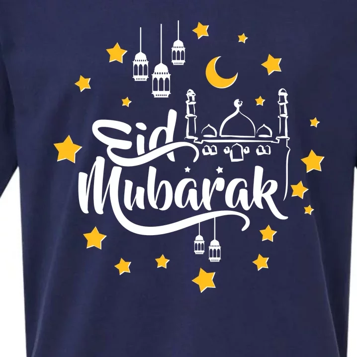 Celebrate Eid Mubarak Sueded Cloud Jersey T-Shirt