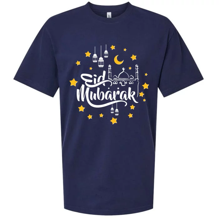 Celebrate Eid Mubarak Sueded Cloud Jersey T-Shirt