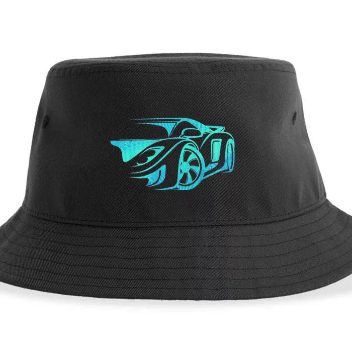 Car Enthusiast Muscle Car Gift Exotic Sustainable Bucket Hat