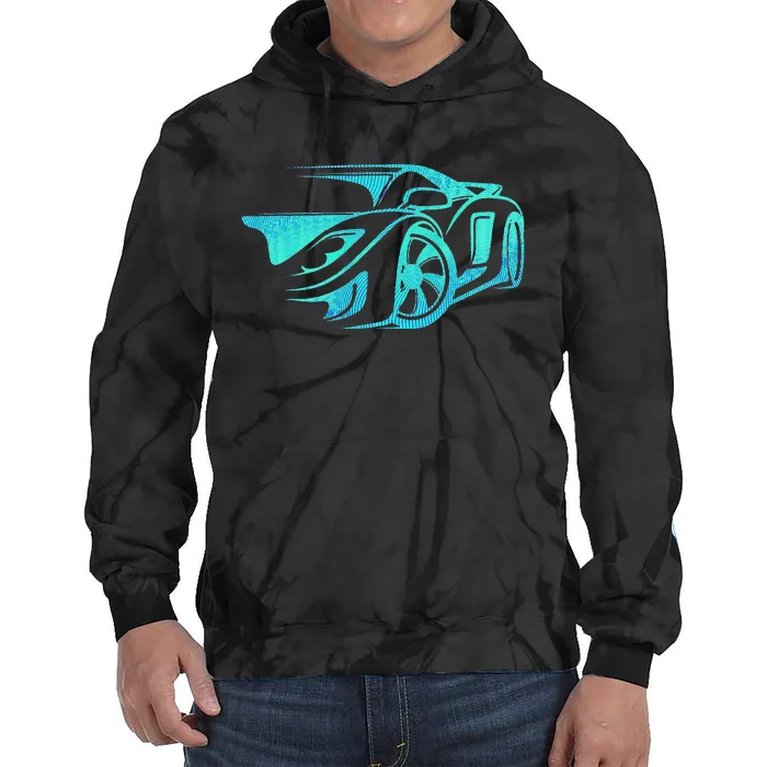 Car Enthusiast Muscle Car Gift Exotic Tie Dye Hoodie