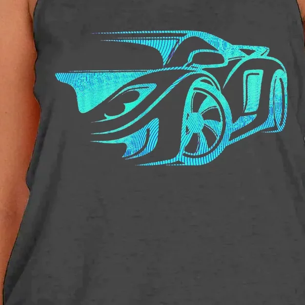 Car Enthusiast Muscle Car Gift Exotic Women's Knotted Racerback Tank