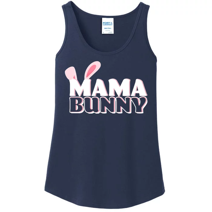 Cute Easter Mama Bunny Matching Family Shirts Ladies Essential Tank