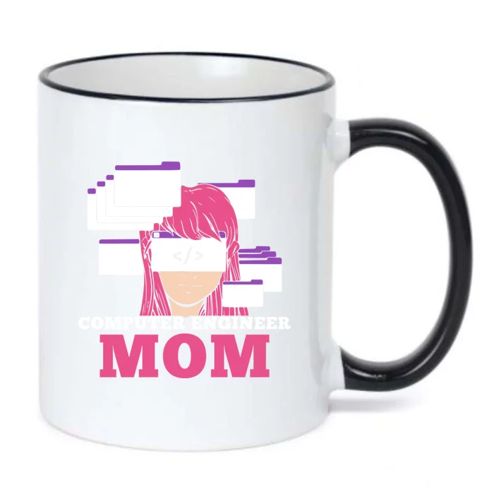 Computer Engineer Mom Coder Coding Programmer Programming Gift Black Color Changing Mug