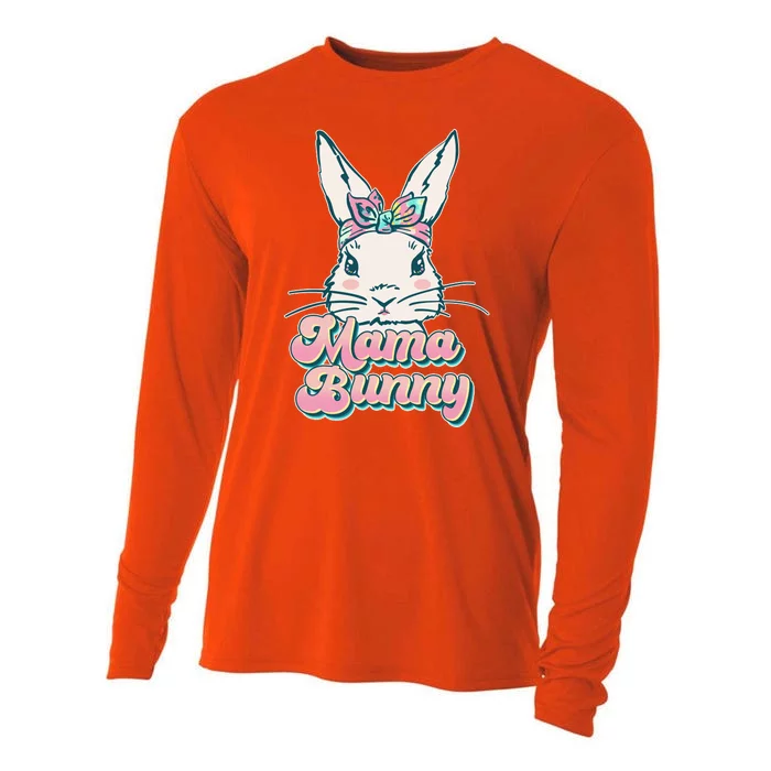 Cute Easter Mama Bunny Cooling Performance Long Sleeve Crew