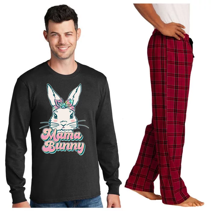 Cute Easter Mama Bunny Long Sleeve Pajama Set