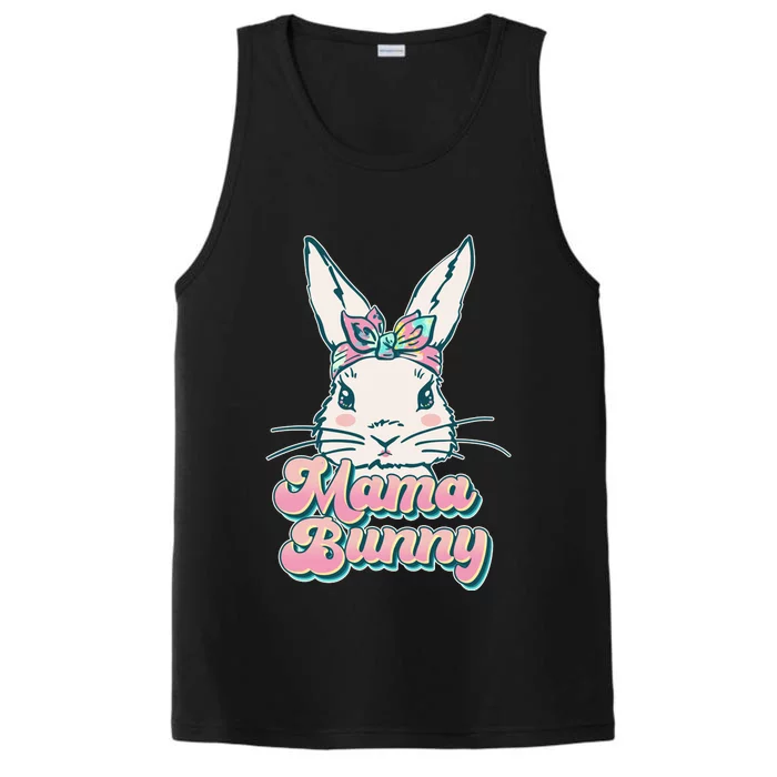 Cute Easter Mama Bunny Performance Tank