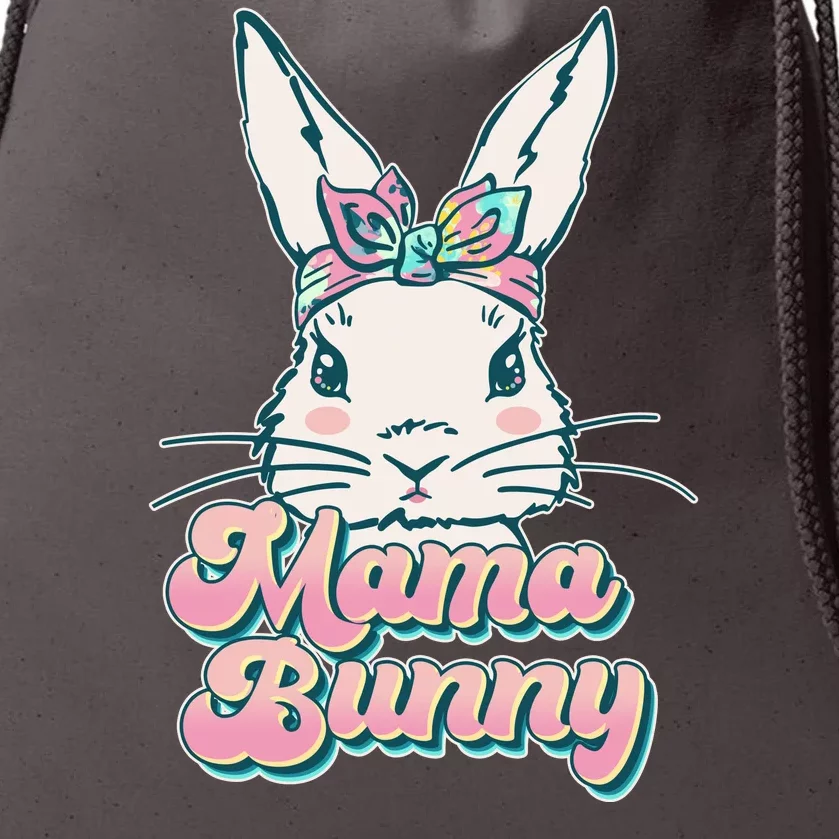 Cute Easter Mama Bunny Drawstring Bag