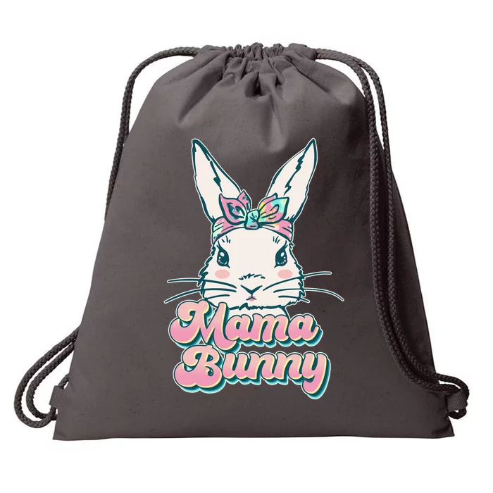 Cute Easter Mama Bunny Drawstring Bag