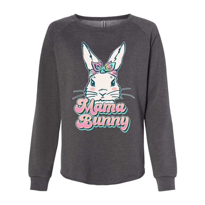 Cute Easter Mama Bunny Womens California Wash Sweatshirt