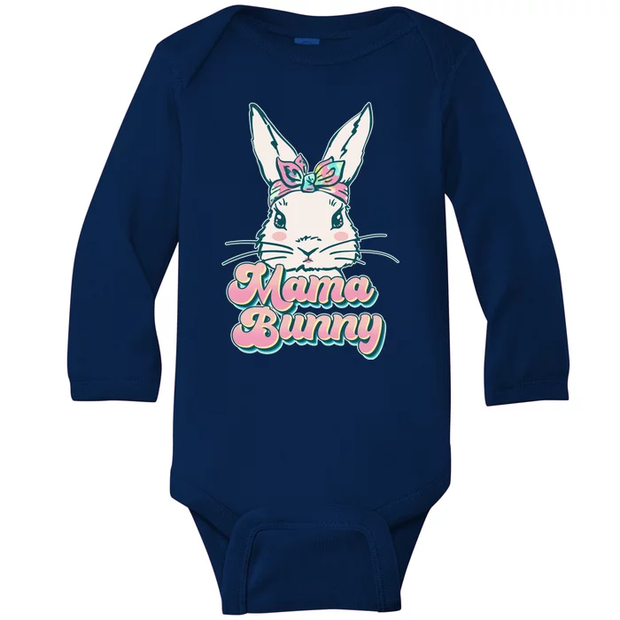 Cute Easter Mama Bunny Baby Long Sleeve Bodysuit