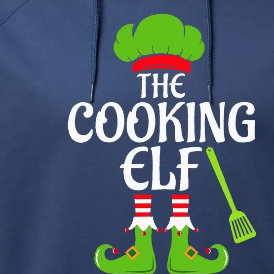 Cooking Elf Matching Family Group Christmas Party Xmas Funny Performance Fleece Hoodie