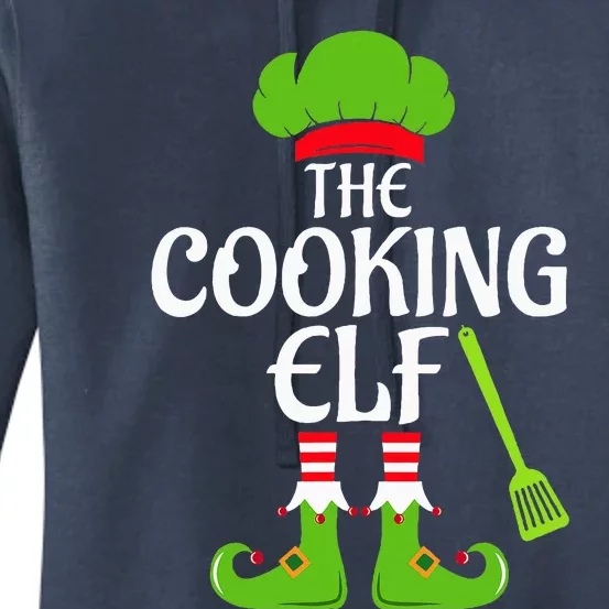 Cooking Elf Matching Family Group Christmas Party Xmas Funny Women's Pullover Hoodie