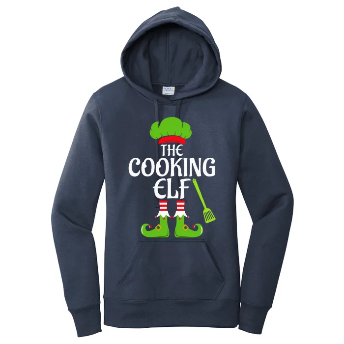 Cooking Elf Matching Family Group Christmas Party Xmas Funny Women's Pullover Hoodie