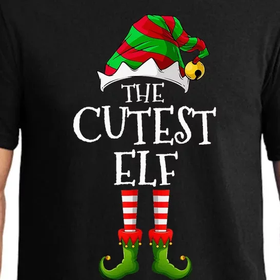 Cutest Elf Matching Family Group Christmas Party Elf Pajama Set