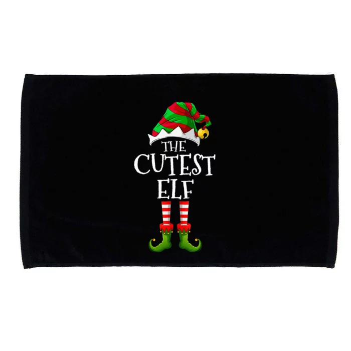 Cutest Elf Matching Family Group Christmas Party Elf Microfiber Hand Towel