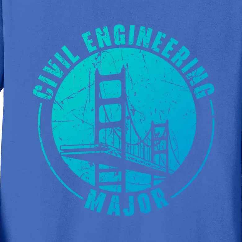 Civil Engineering Major Student Civil Engineer Meaningful Gift Kids Long Sleeve Shirt