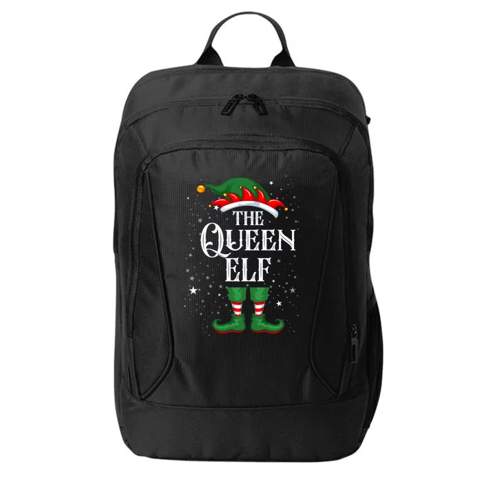 Christmas Elf Matching Family Group Funny The Queen Elf Great Gift City Backpack