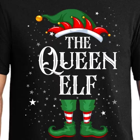 Christmas Elf Matching Family Group Funny The Queen Elf Great Gift Pajama Set