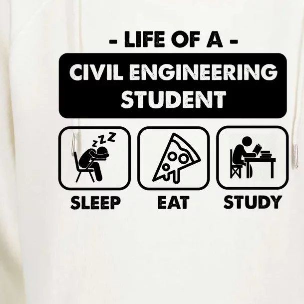 Civil Engineering Major Student Gift Cute Gift Womens Funnel Neck Pullover Hood