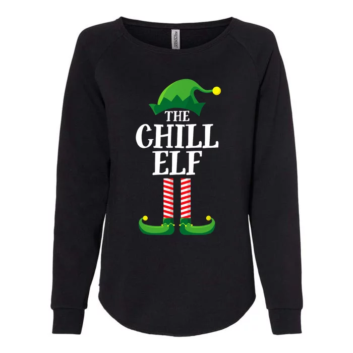 Chill Elf Matching Family Group Christmas Party Womens California Wash Sweatshirt