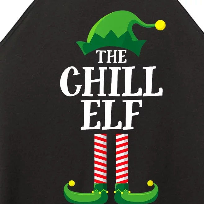 Chill Elf Matching Family Group Christmas Party Women’s Perfect Tri Rocker Tank