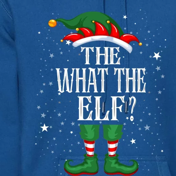 Christmas Elf Matching Family Group Funny The What The Elf? Cool Gift Premium Hoodie