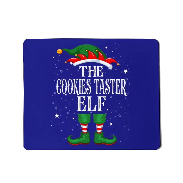 Christmas Elf Matching Family Group Funny Cookies Taster Elf Mousepad