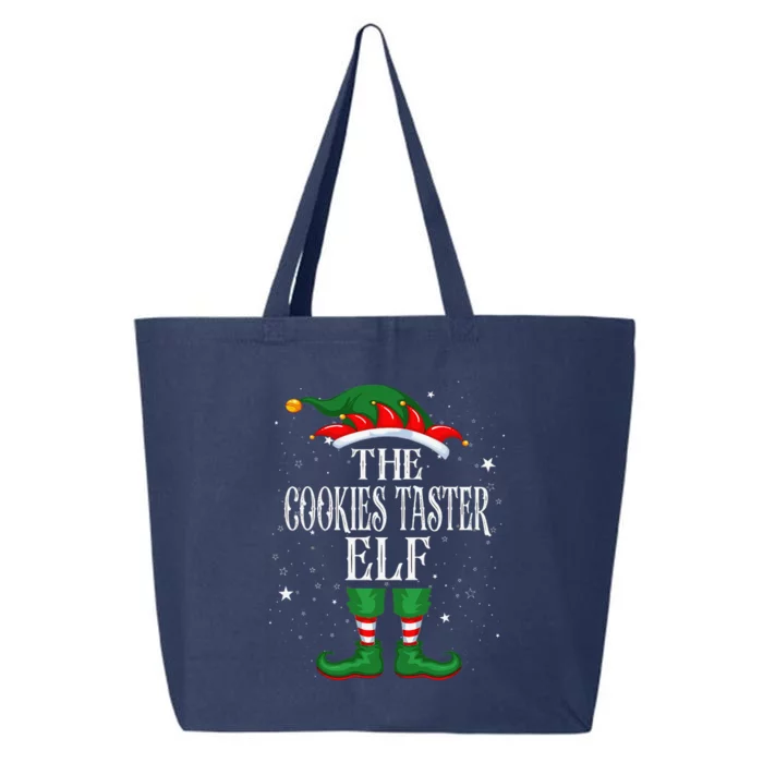 Christmas Elf Matching Family Group Funny Cookies Taster Elf 25L Jumbo Tote