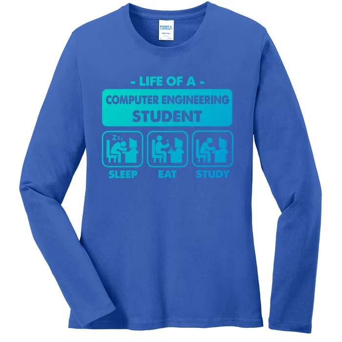 Computer Engineering Major Student Gift Ladies Long Sleeve Shirt