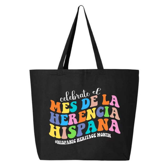 Celebrate El Mes De La Herencia Hispana Hispanic Heritage 25L Jumbo Tote