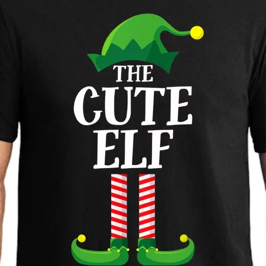 Cute Elf Matching Family Group Christmas Party Funny Elf Pajama Set