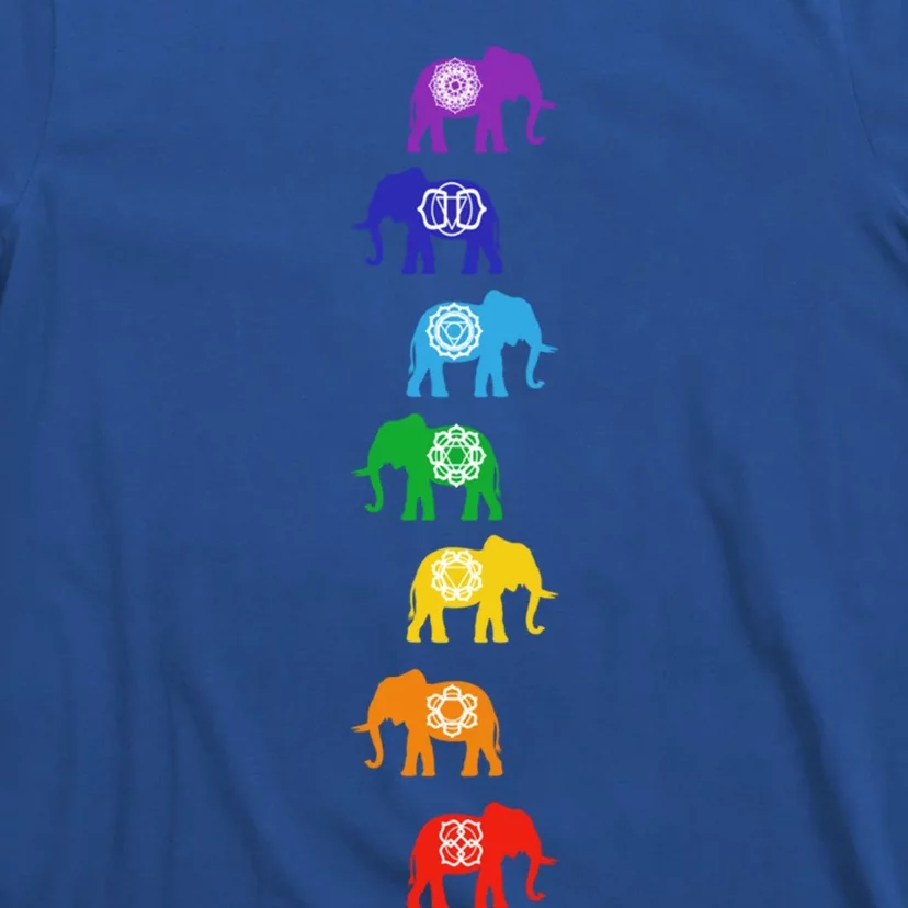 Chakra Elephant Meditation Reiki Animal Lover Yoga Great Gift T-Shirt