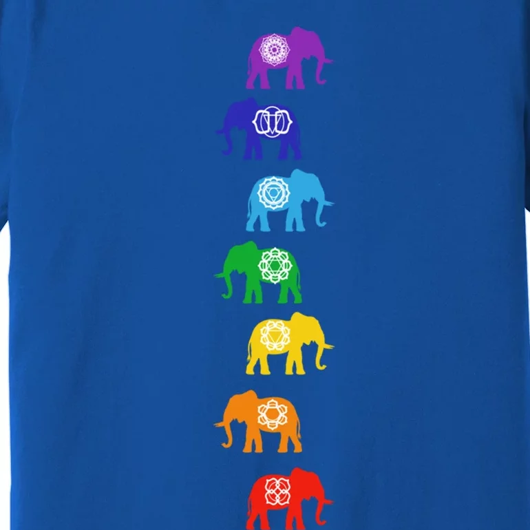 Chakra Elephant Meditation Reiki Animal Lover Yoga Great Gift Premium T-Shirt