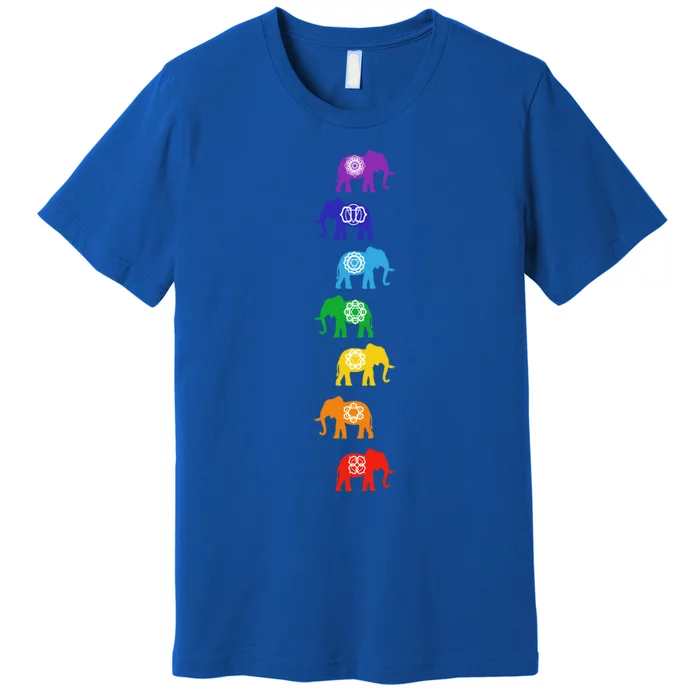 Chakra Elephant Meditation Reiki Animal Lover Yoga Great Gift Premium T-Shirt