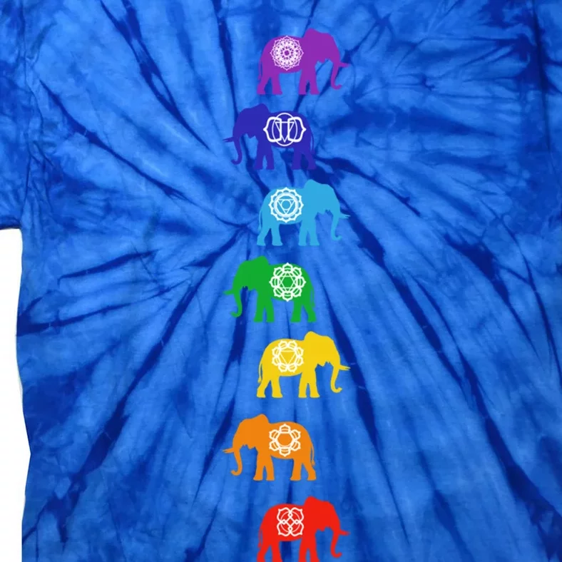 Chakra Elephant Meditation Reiki Animal Lover Yoga Great Gift Tie-Dye T-Shirt