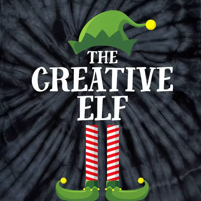 Creative Elf Matching Family Group Christmas Party Tie-Dye T-Shirt