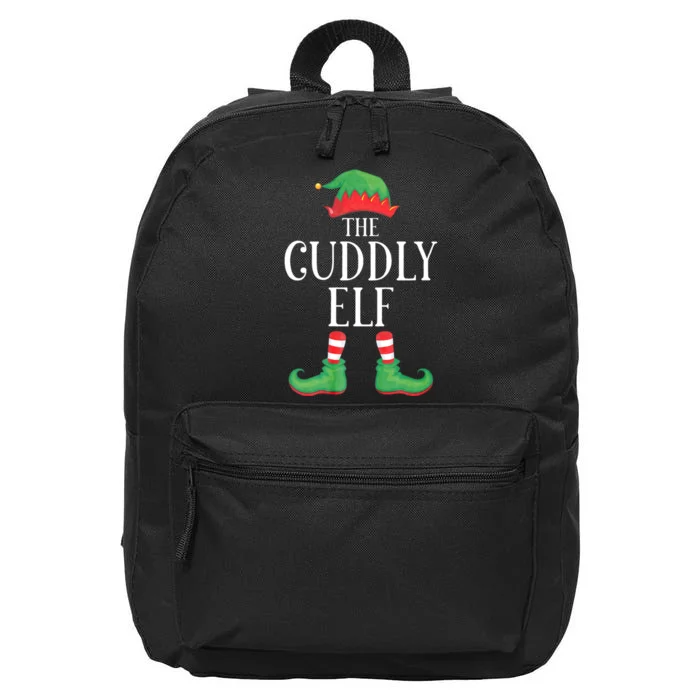 Cuddly Elf Matching Group Xmas Funny Family Christmas 16 in Basic Backpack