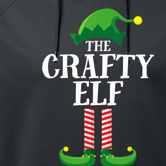 Crafty Elf Matching Family Group Christmas Party Performance Fleece Hoodie