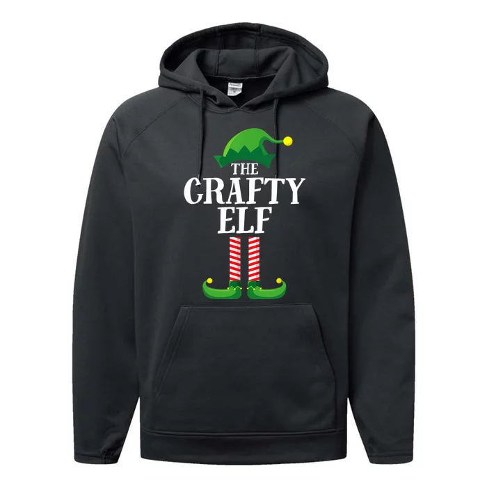 Crafty Elf Matching Family Group Christmas Party Performance Fleece Hoodie