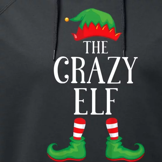 Crazy Elf Matching Group Xmas Funny Family Christmas Performance Fleece Hoodie