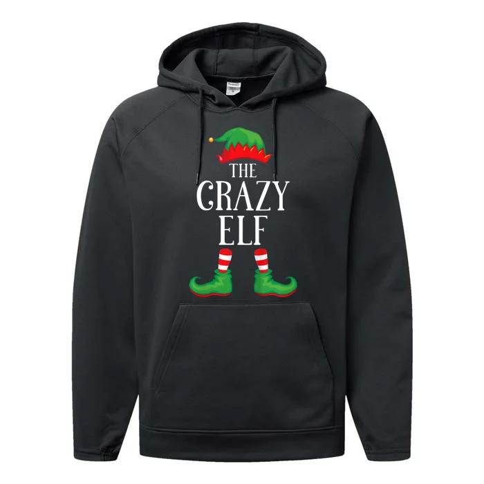 Crazy Elf Matching Group Xmas Funny Family Christmas Performance Fleece Hoodie