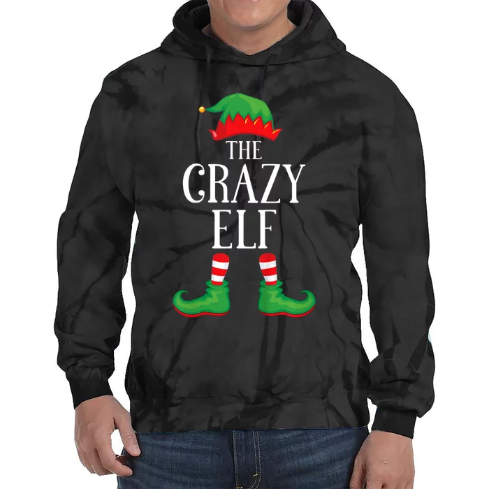 Crazy Elf Matching Group Xmas Funny Family Christmas Tie Dye Hoodie