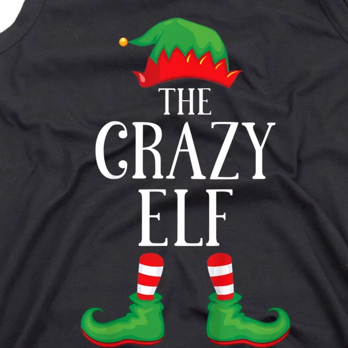 Crazy Elf Matching Group Xmas Funny Family Christmas Tank Top