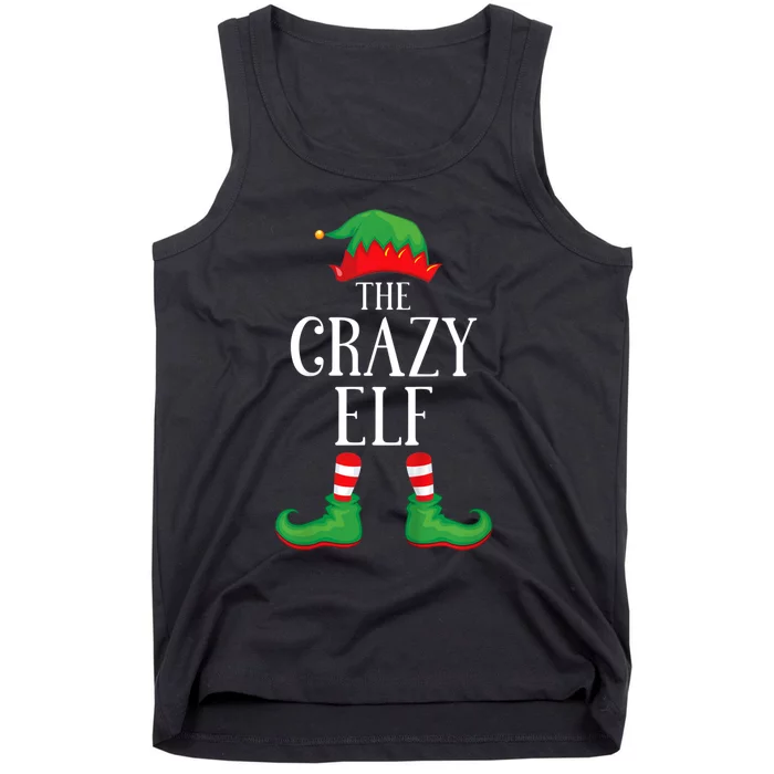 Crazy Elf Matching Group Xmas Funny Family Christmas Tank Top