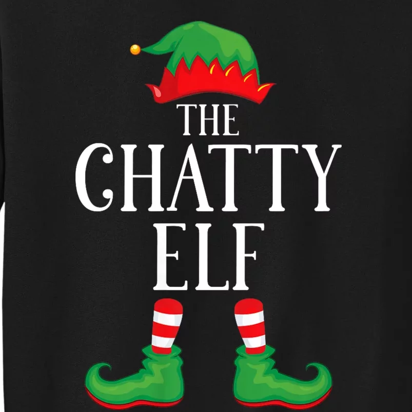 Chatty Elf Matching Group Xmas Funny Family Christmas Sweatshirt