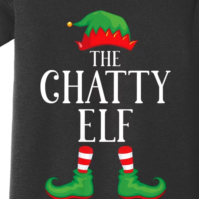 Chatty Elf Matching Group Xmas Funny Family Christmas Baby Bodysuit